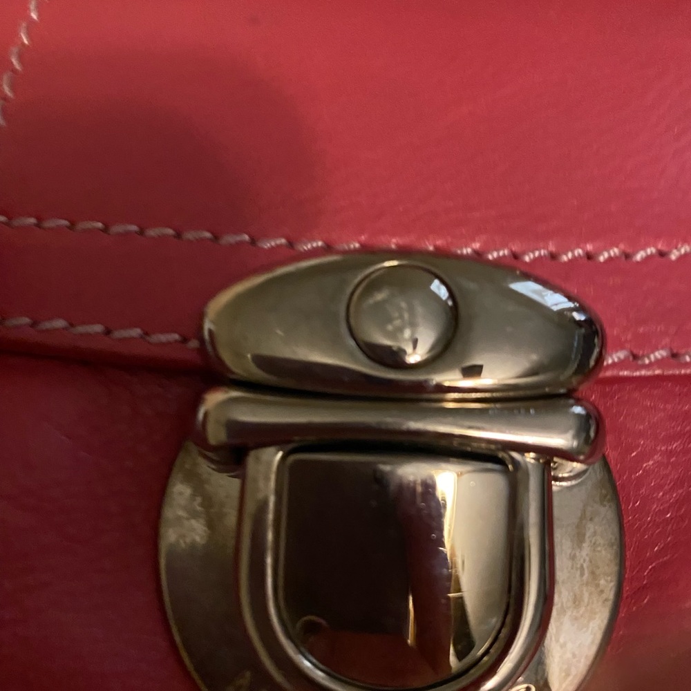 Marc Jacobs punch pink vintage leather bag . - Picture 5 of 14